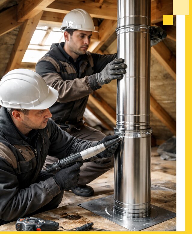 Монтаж дымоходов для каминов в Переславле-Залесском с гарантией качества