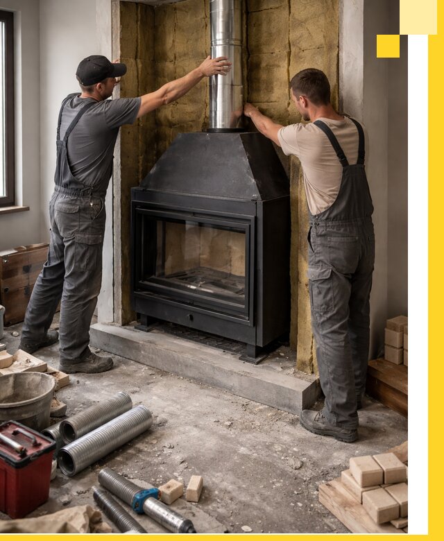 Изготовление и монтаж закрытых каминов в Переславле-Залесском под ключ