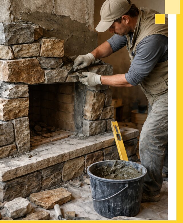 Изготовление и установка каменных каминов под ключ в Переславле-Залесском