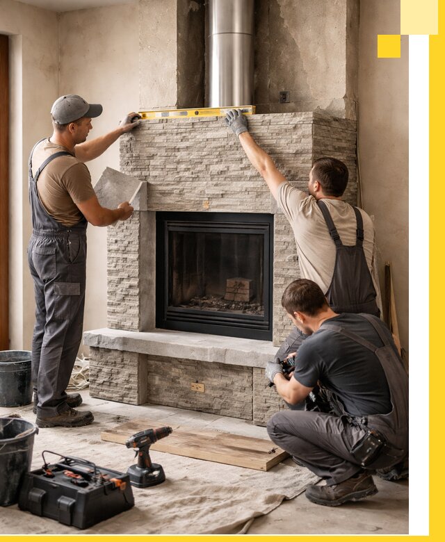 Профессиональный монтаж каминов под ключ в Переславле-Залесском для дома