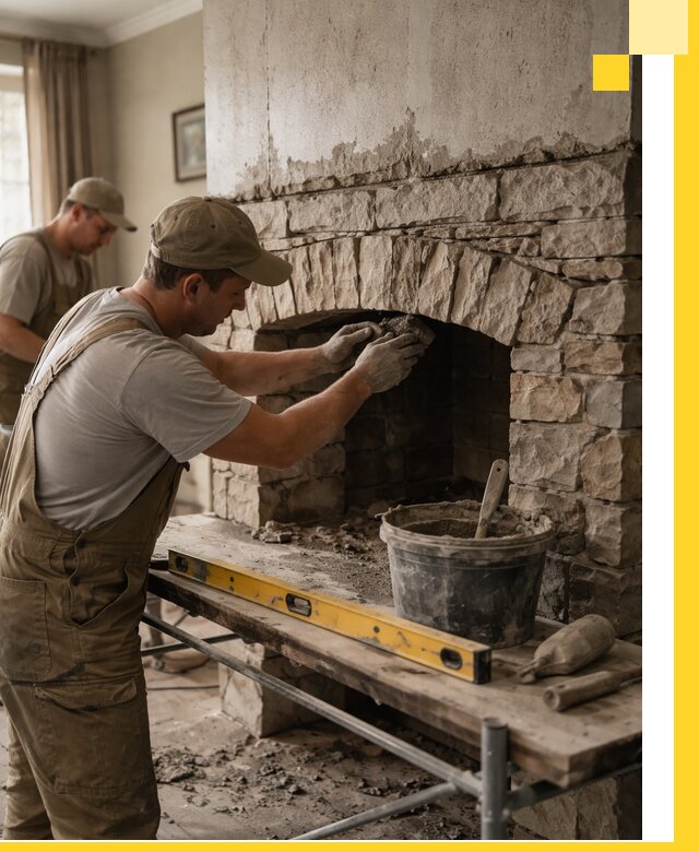 Изготовление каминов под ключ в Переславле-Залесском, монтаж и отделка