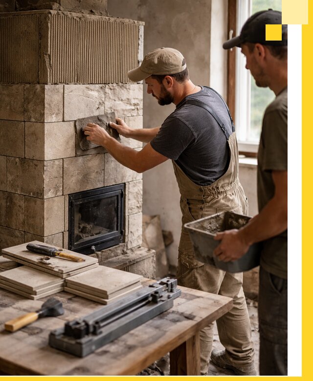 Профессиональная облицовка печей в Переславле-Залесском: керамика и камень