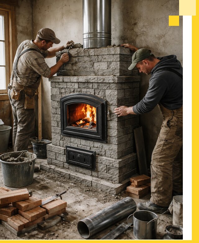 Производство, поставка и монтаж дровяных печей в Переславле-Залесском