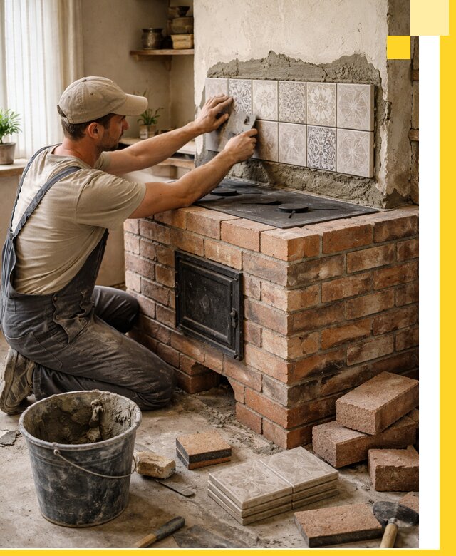 Печи с плитой на заказ монтаж гарантия и сервис в Переславле-Залесском