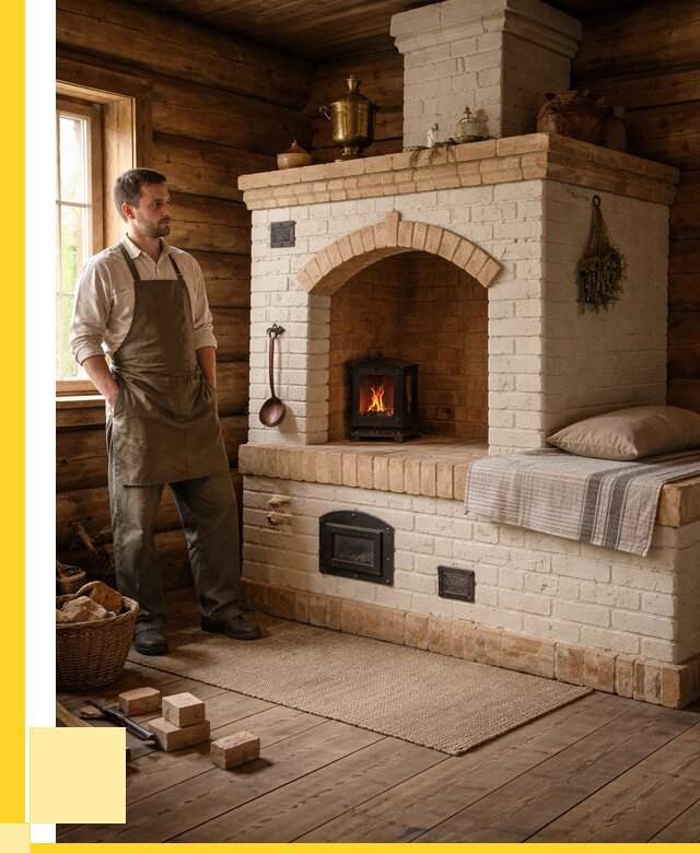 Русские печи с лежанкой под ключ в Переславле-Залесском от 155685 р. ЭриданПрс