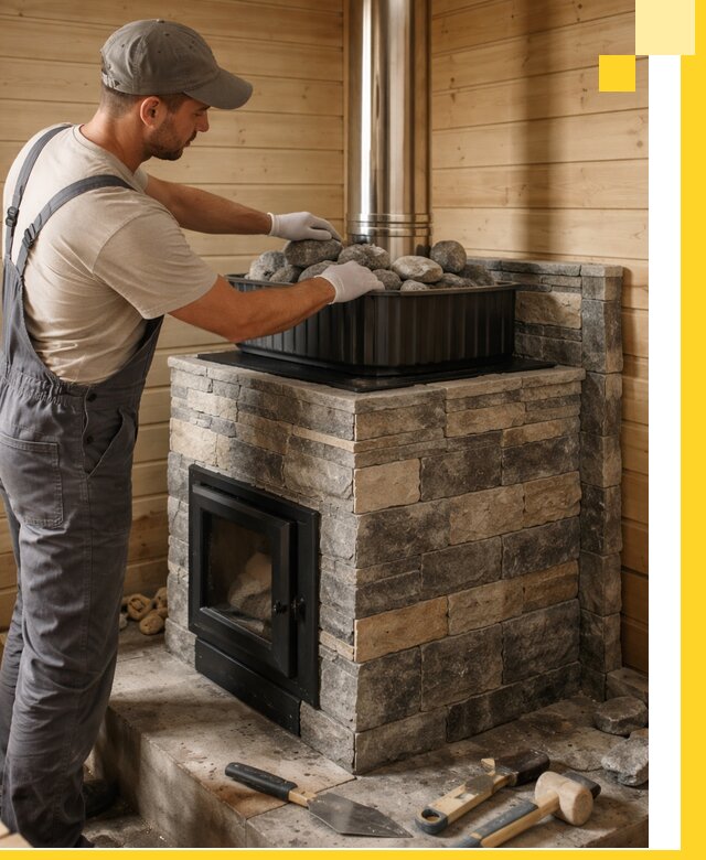 Печи для парной в Переславле-Залесском, производство, монтаж и обслуживание