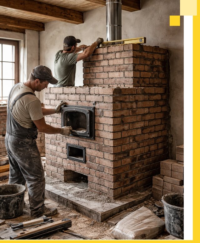 Печи для загородного дома под ключ в Переславле-Залесском — монтаж и сервис