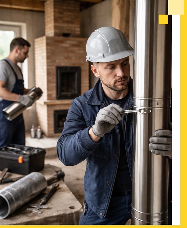 Профессиональный монтаж дымоходов для печей в Переславле-Залесском