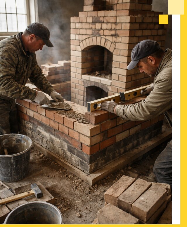 Изготовление и монтаж печей и каминов из кирпича в Переславле-Залесском