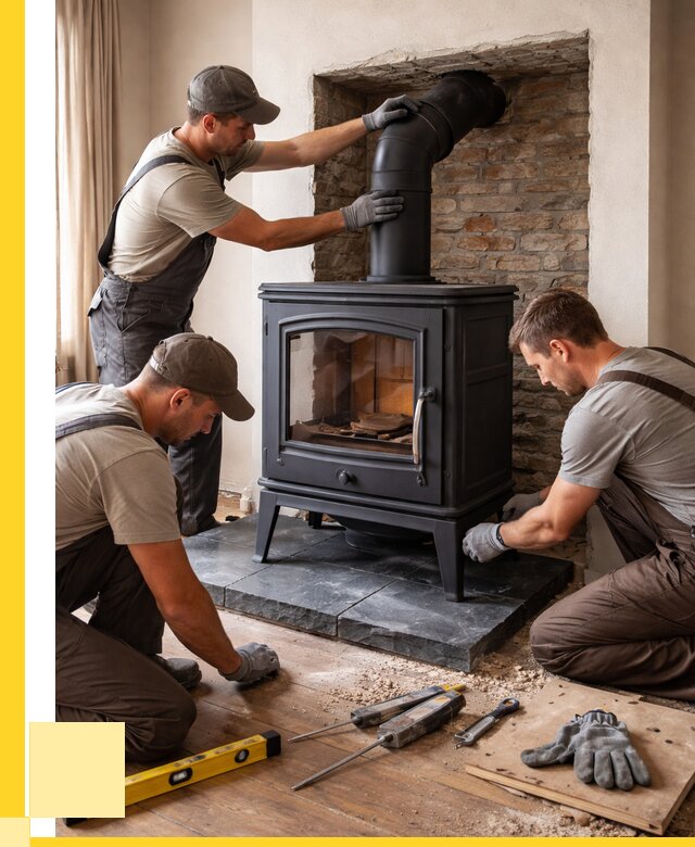 Монтаж печи камина в частном доме в Переславле-Залесском от 25948 р. | ЭриданПрс