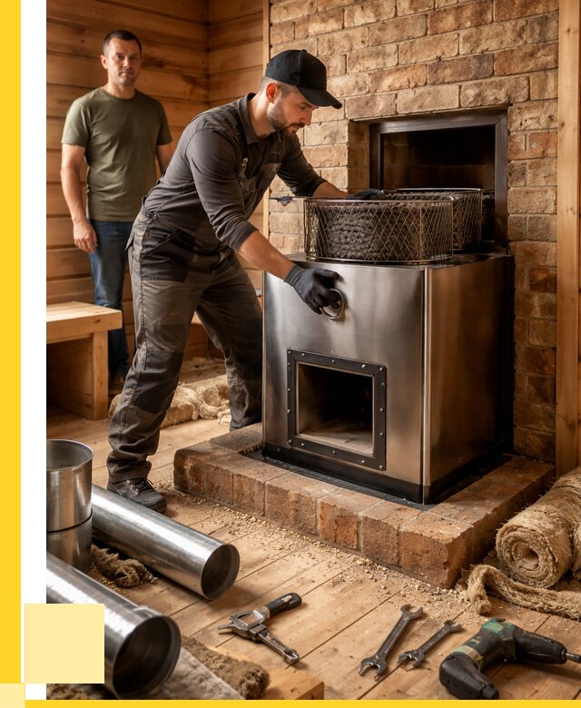 Монтаж банных печей под ключ в Переславле-Залесском от 18682 р., ЭриданПрс