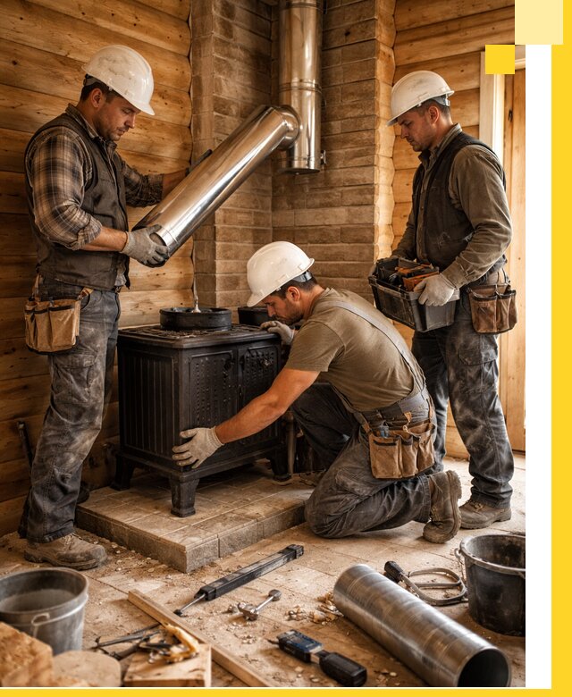 Профессиональный монтаж банных печей и дымоходов в Переславле-Залесском