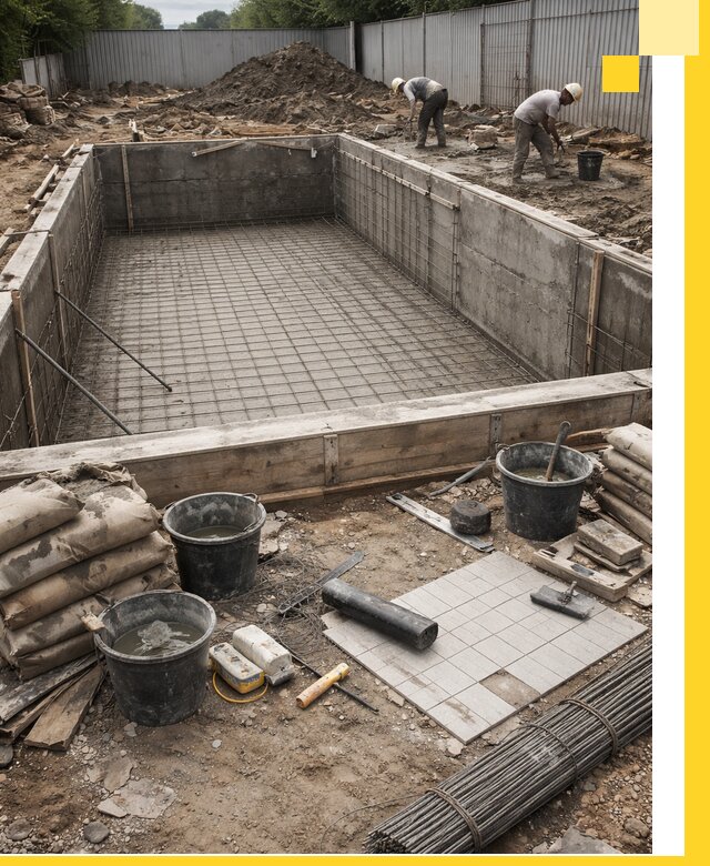 Строительство бассейнов под ключ в Переславле-Залесском, дизайн и монтаж