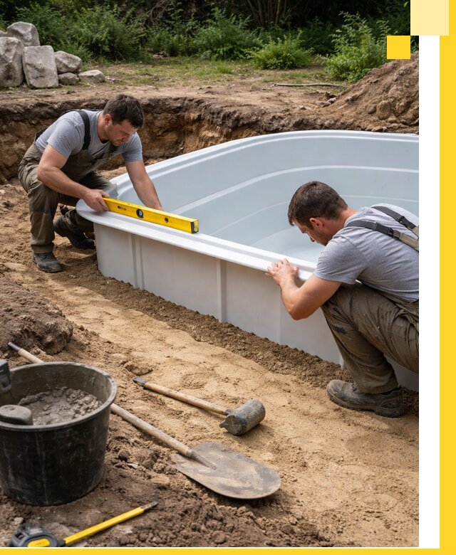Производство и установка пластиковых бассейнов в Переславле-Залесском под ключ