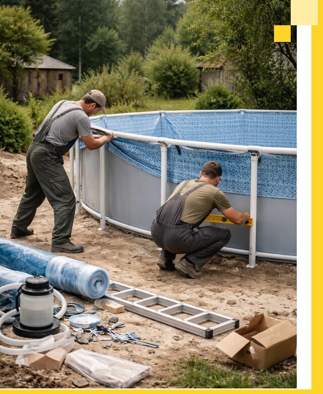 Установка и монтаж каркасных бассейнов в Переславле-Залесском под ключ