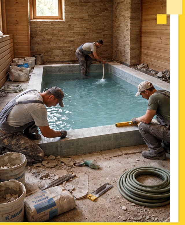 Проектирование и строительство бассейнов для бани в Переславле-Залесском