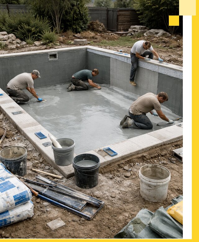 Изготовление и монтаж чаши бассейна под ключ в Переславле-Залесском