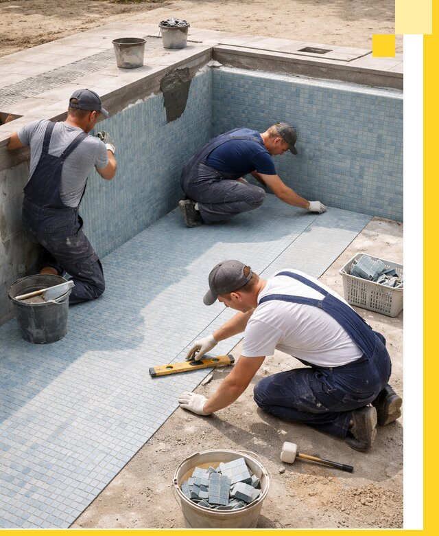 Укладка и установка плитки для бассейнов под ключ в Переславле-Залесском