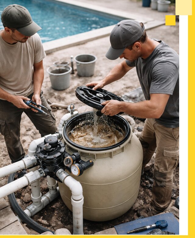 Установка и обслуживание песочных фильтров для бассейнов в Переславле-Залесском