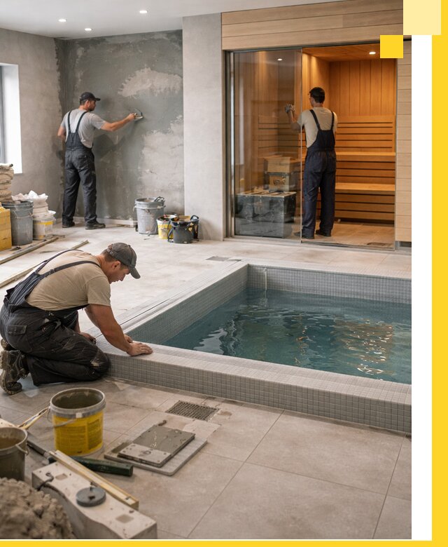 Проектирование и строительство сауны с бассейном в Переславле-Залесском