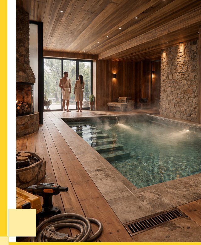 Проекты бань с бассейном под ключ в Переславле-Залесском от 77843 р., ЭриданПрс