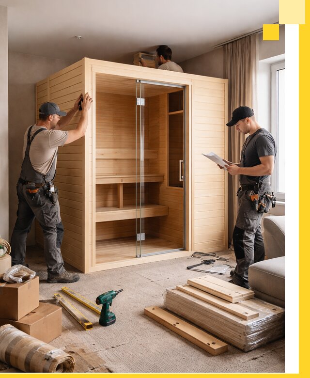 Установка и благоустройство саун в квартире в Переславле-Залесском