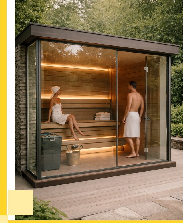 Сауна стеклянная и двери для сауны в Переславле-Залесском от 259475 р. | ЭриданПрс