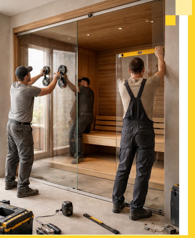 Производство и монтаж стеклянных саун под ключ в Переславле-Залесском