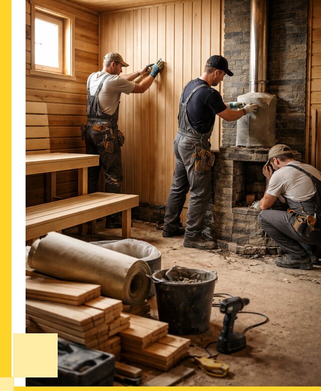 Ремонт бань под ключ в Переславле-Залесском от 46706 р. | ЭриданПрс