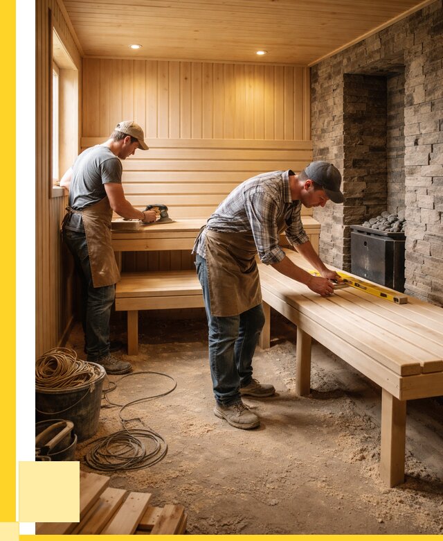 Отделка бани в Переславле-Залесском: внутренняя отделка от 3114 р. | ЭриданПрс