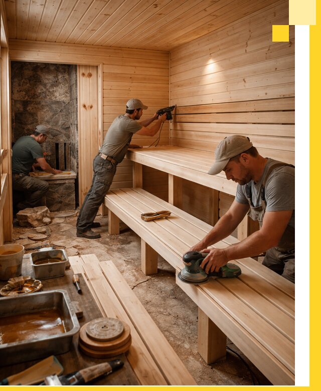 Профессиональная отделка бань в Переславле-Залесском под ключ, с гарантией