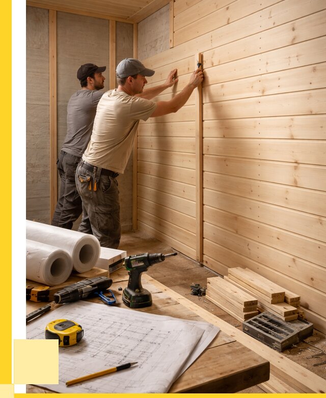 Обшивка бани вагонкой в Переславле-Залесском от 1245 р., ЭриданПрс