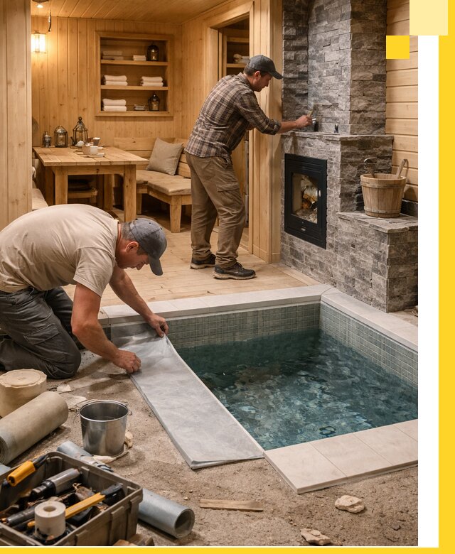 Строительство бань с комнатой отдыха под ключ в Переславле-Залесском