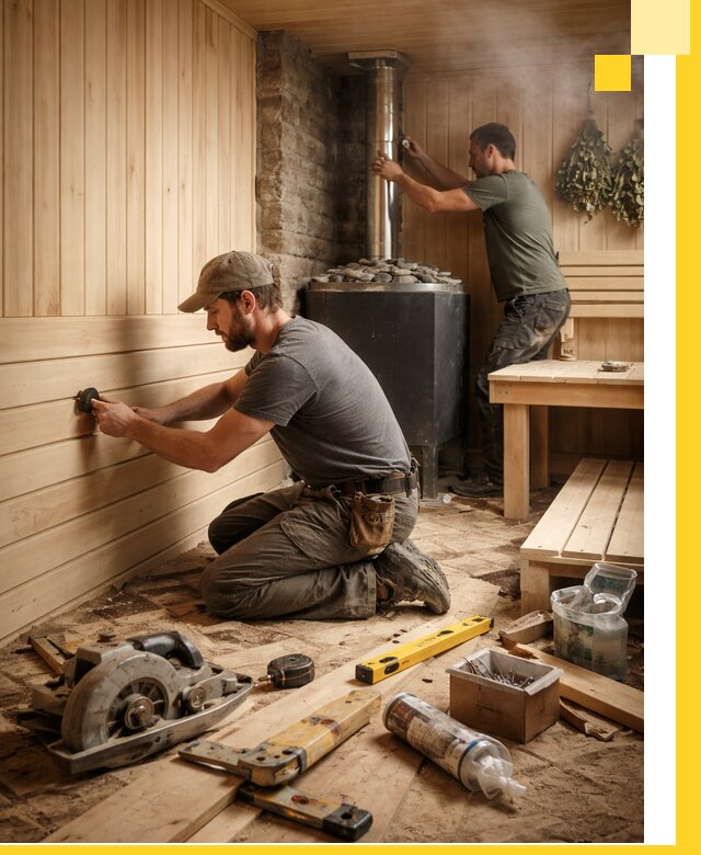 Полное строительство и оснащение парных под ключ в Переславле-Залесском