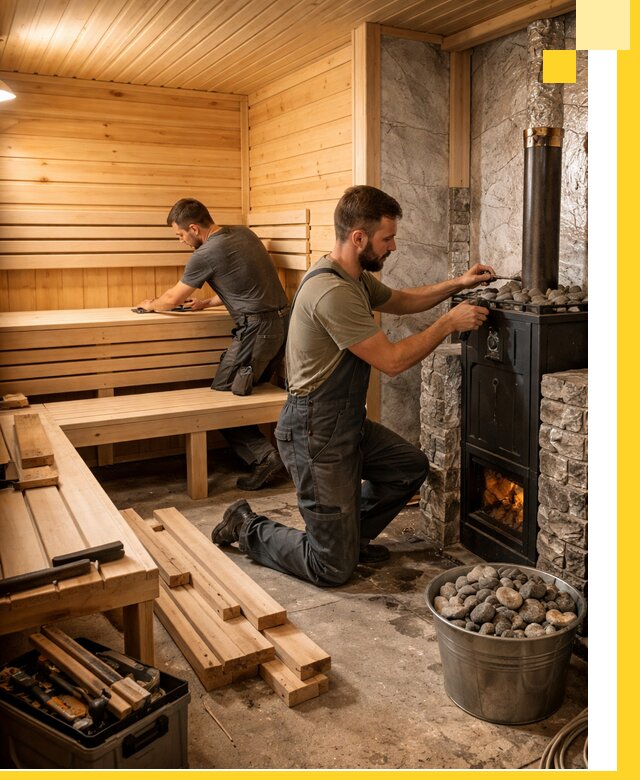 Дизайн и строительство интерьеров бань под ключ в Переславле-Залесском