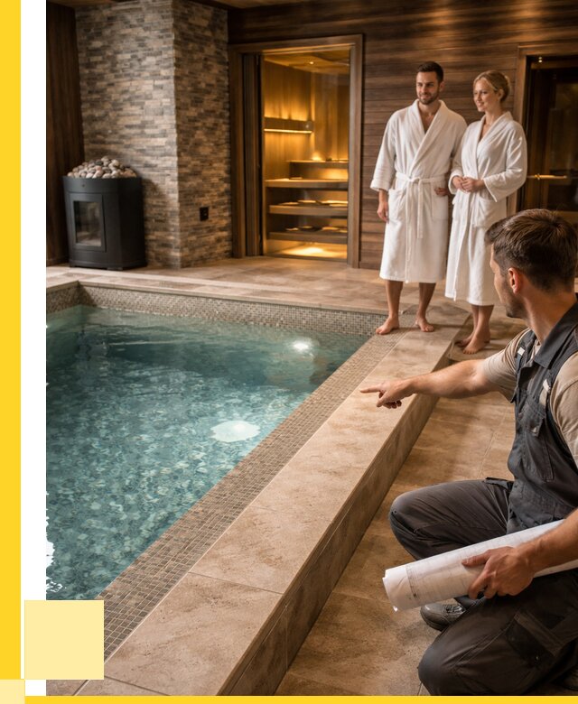 Проект бани с бассейном под ключ в Переславле-Залесском от 67464 р. | ЭриданПрс