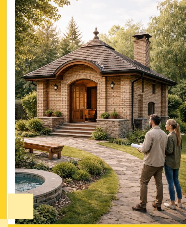 Проект кирпичной бани в Переславле-Залесском от 31137 р. | ЭриданПрс