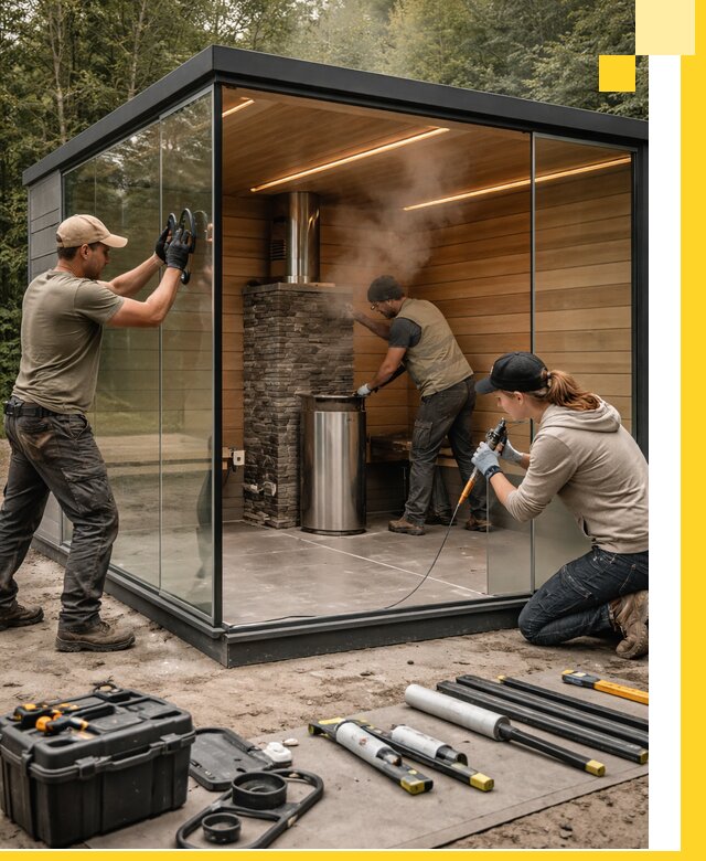 Проектирование и строительство стеклянных бань в Переславле-Залесском