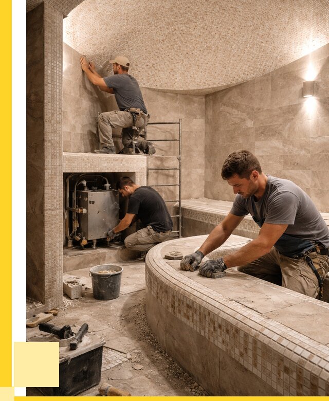 Монтаж хамамов под ключ в Переславле-Залесском от 259475 р. ЭриданПрс