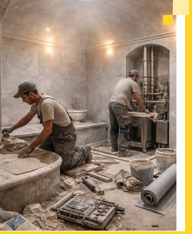 Строительство турецких бань хаммам под ключ в Переславле-Залесском