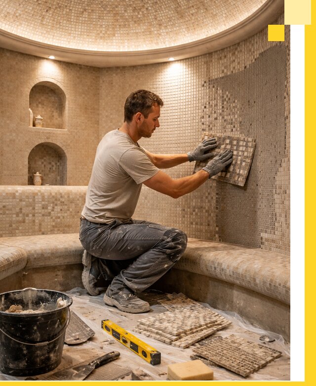 Устройство и монтаж домашнего хамама под ключ в Переславле-Залесском