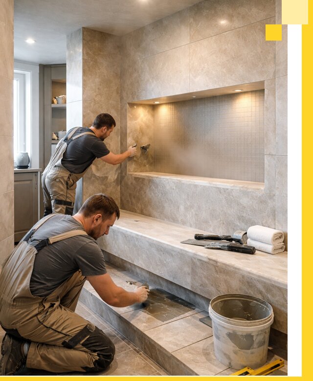 Профессиональное строительство хамама в квартире в Переславле-Залесском