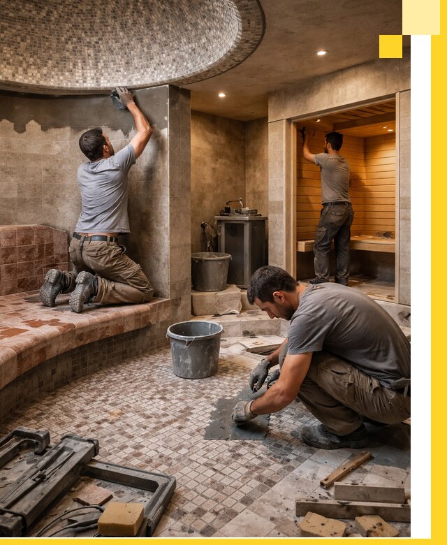 Проект и строительство хамама бани и сауны под ключ в Переславле-Залесском