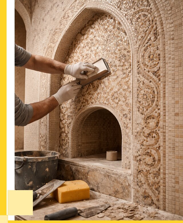 Мозаика для хамама в Переславле-Залесском под ключ от 5190 р. | ЭриданПрс