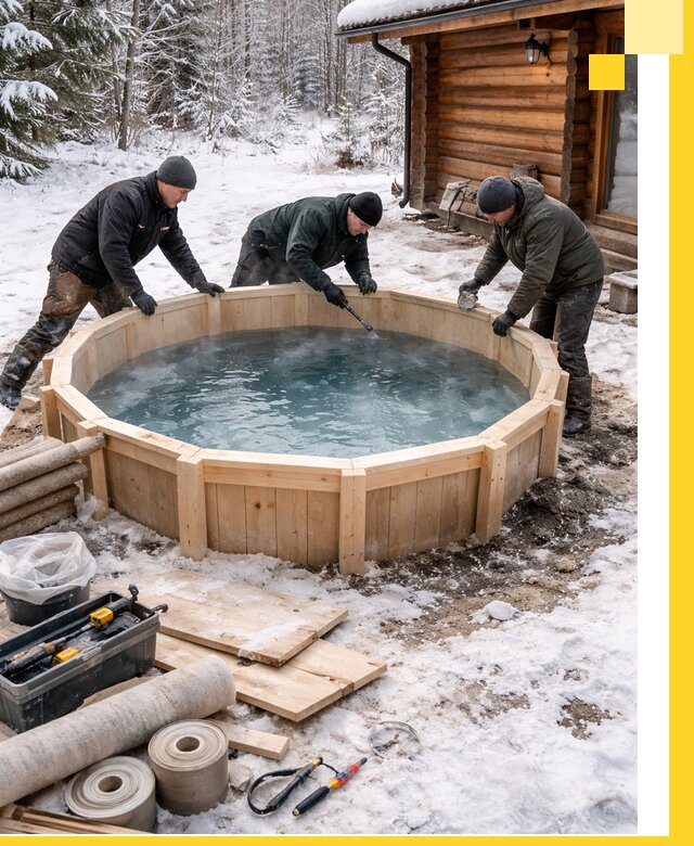 Изготовление и установка ледяных купелей под ключ в Переславле-Залесском
