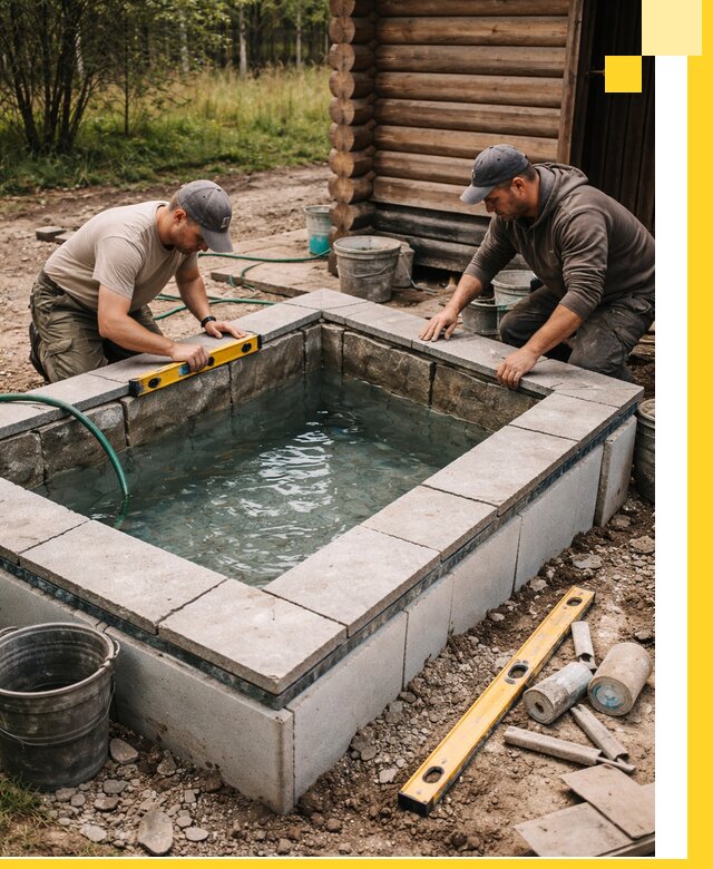 Изготовление и установка холодных купелей под ключ в Переславле-Залесском